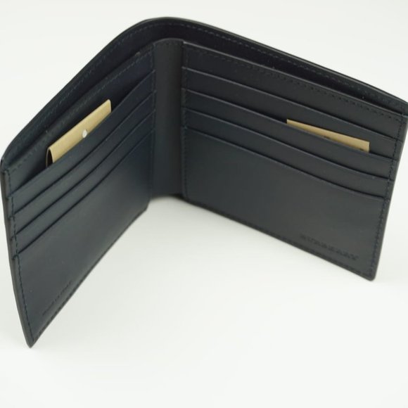 Dark Blue rectangular Burberry wallet - Picture 2 of 2